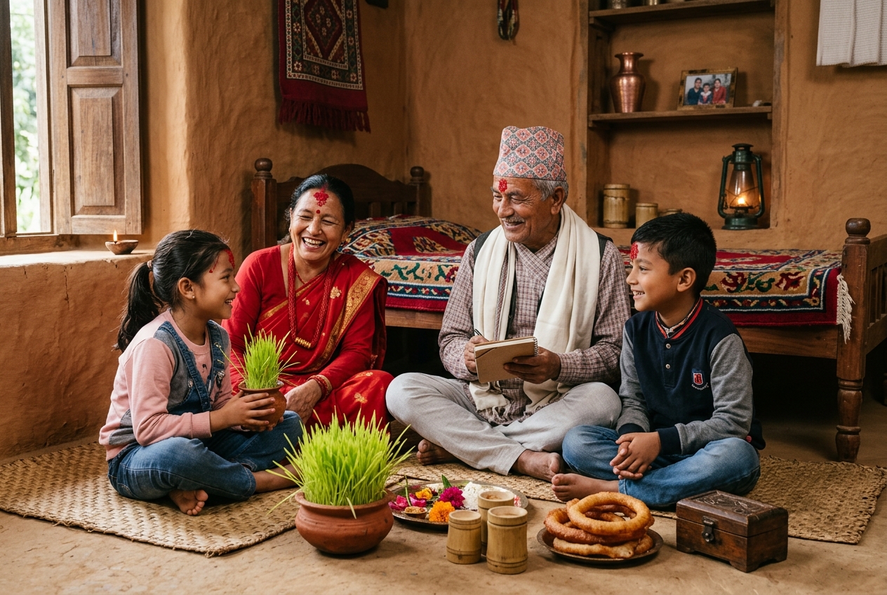 हजुरबा–हजुरआमाबाट नयाँ पुस्ताले सिक्नुपर्ने जीवनका पाठ : बचत, सम्बन्ध र चाडपर्वको वास्तविक अर्थ